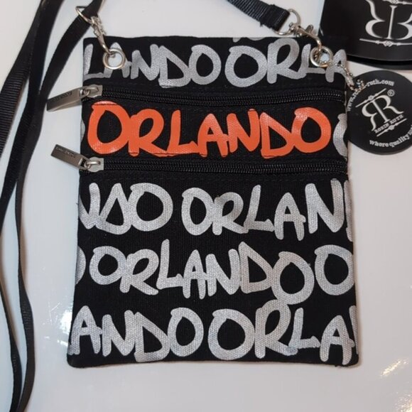 3/$20 ROBIN RUTH Orland Crossbody Bag Disney Florida Travel Pouch Purse Souvenir - Picture 3 of 10